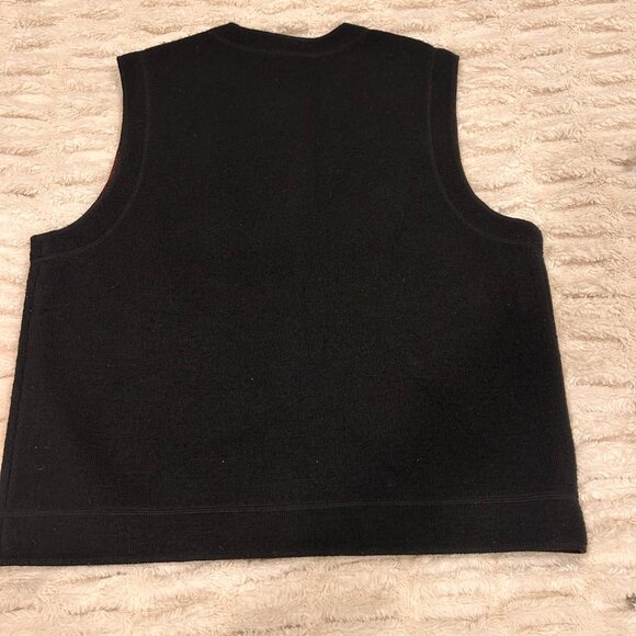 Woolrich Vintage Women's Wool Vest Christmas Winter Nature Outdoorsy Size Large - Picture 2 of 6